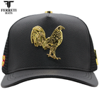 FERRETI HATS PREMIUM FT192 Mr Gallo Malla Negro P.U. Baseball Cap For men