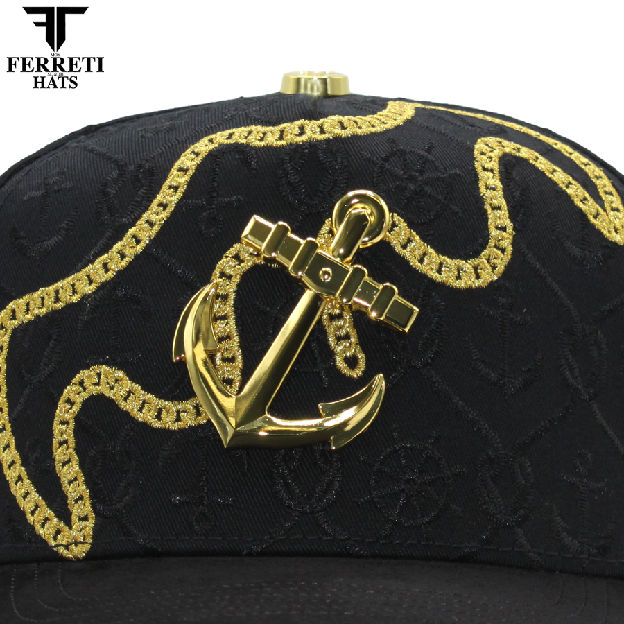 FERRETI HATS PREMIUM FT193 El Ancla Baseball Cap For Men