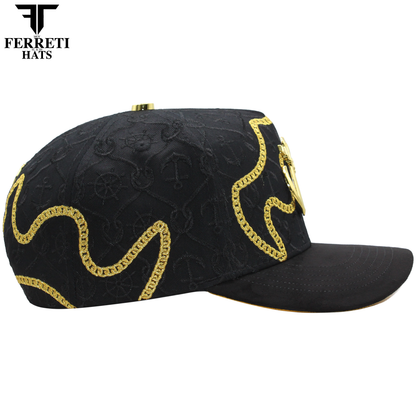 FERRETI HATS PREMIUM FT193 El Ancla Baseball Cap For Men