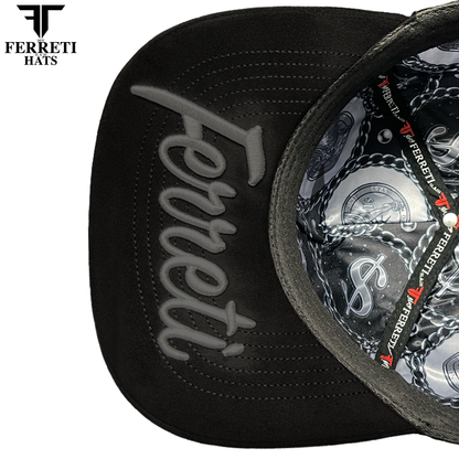 FERRETI HATS PREMIUM FT195 Money Addicted Baseball Cap For Men