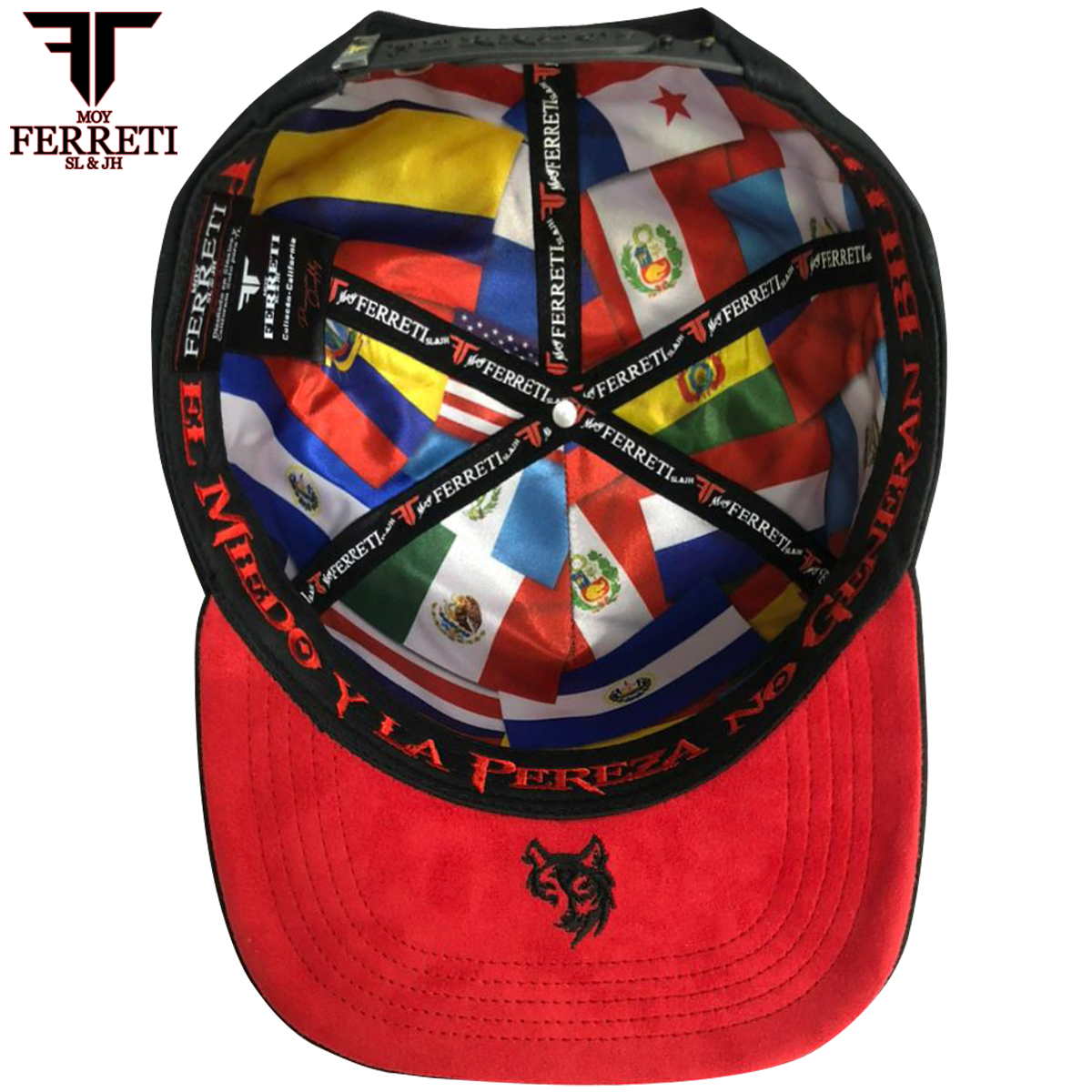 FERRETI HATS PREMIUM FT197 El Lobo Baseball Cap For Men