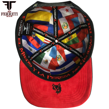 FERRETI HATS PREMIUM FT197 El Lobo Baseball Cap For Men