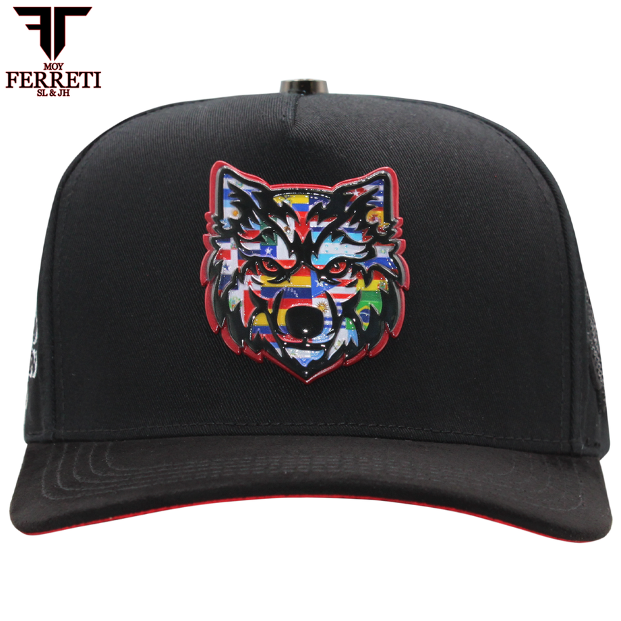 FERRETI HATS PREMIUM FT197 El Lobo Baseball Cap For Men