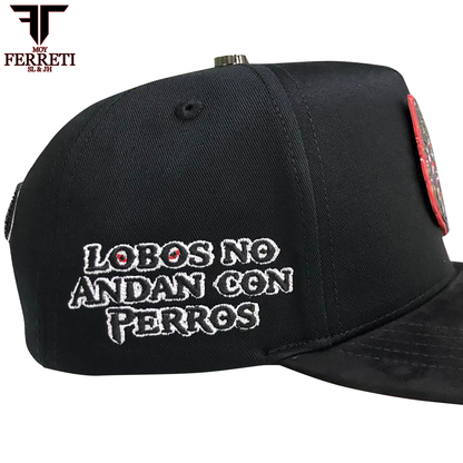 FERRETI HATS PREMIUM FT197 El Lobo Baseball Cap For Men