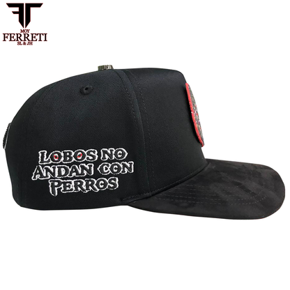 FERRETI HATS PREMIUM FT197 El Lobo Baseball Cap For Men