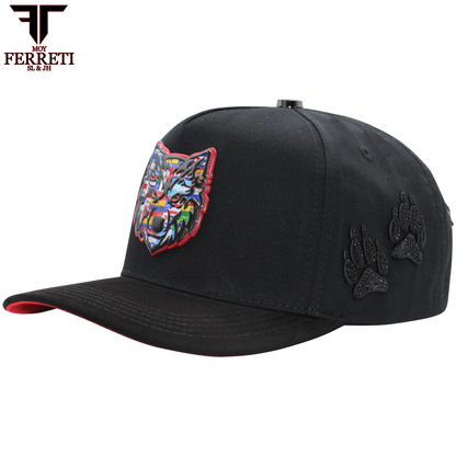 FERRETI HATS PREMIUM FT197 El Lobo Baseball Cap For Men