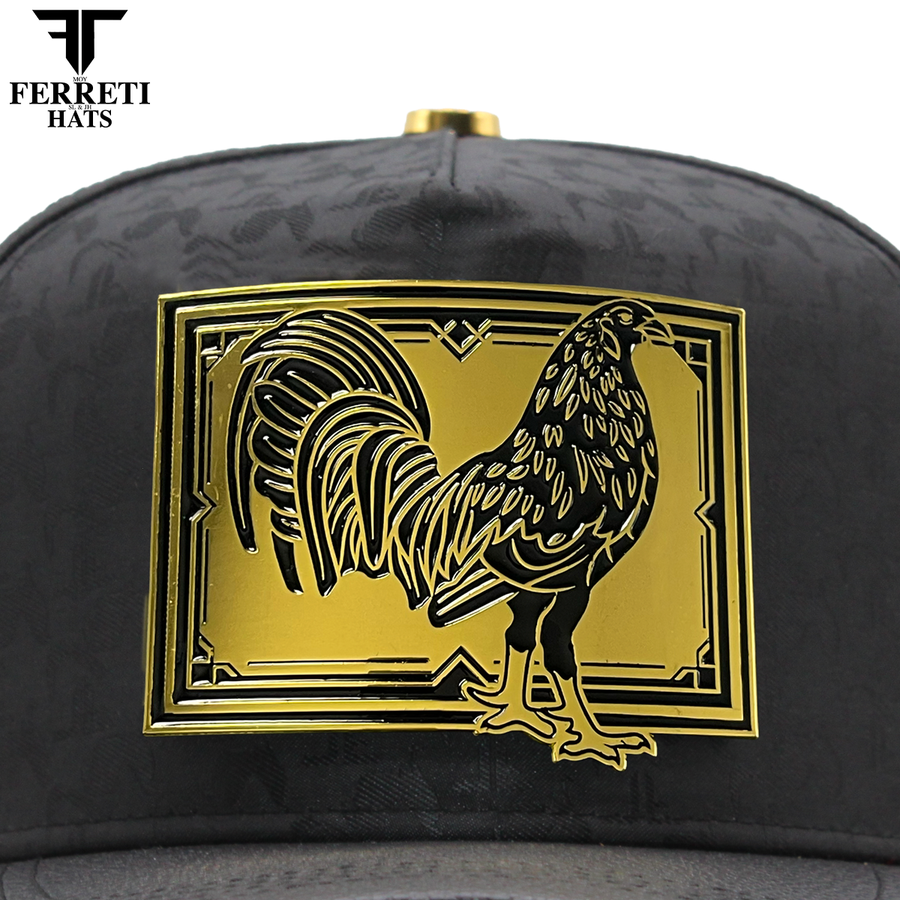 FERRETI HATS PREMIUM FT204 Golden Rooster Baseball Cap For Men