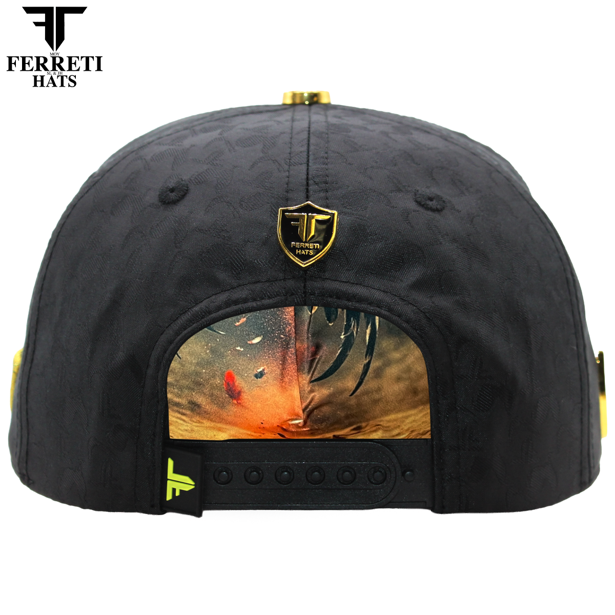 FERRETI HATS PREMIUM FT204 Golden Rooster Baseball Cap For Men