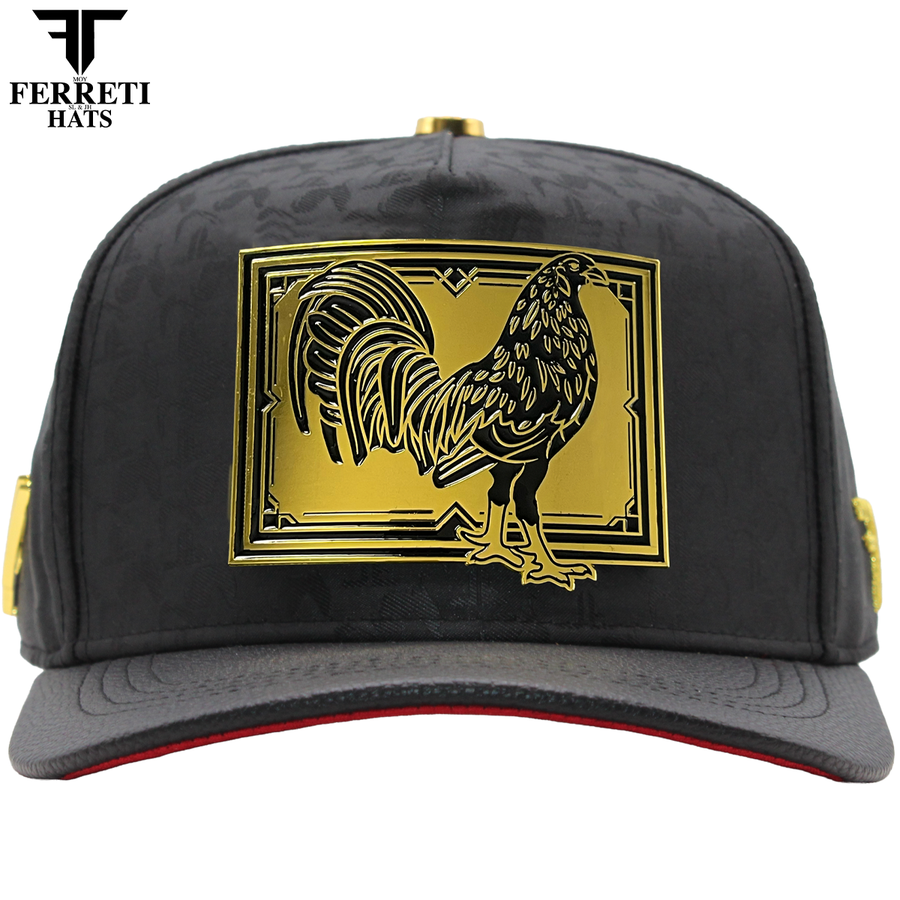 FERRETI HATS PREMIUM FT204 Golden Rooster Baseball Cap For Men