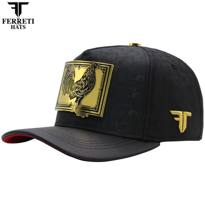 FERRETI HATS PREMIUM FT204 Golden Rooster Baseball Cap For Men