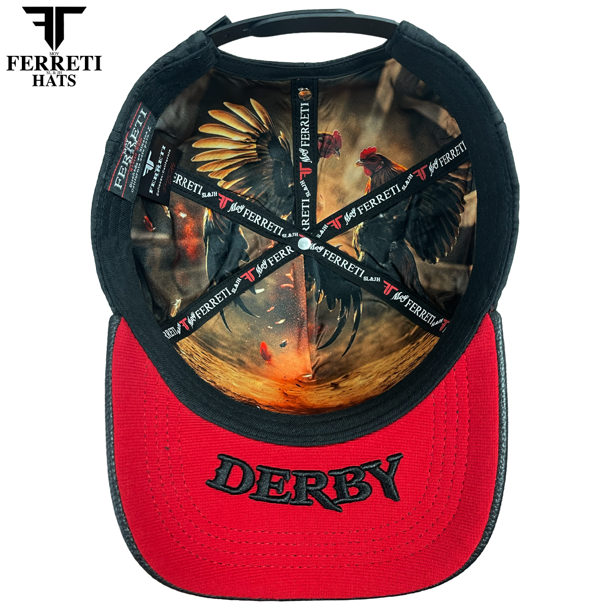 FERRETI HATS PREMIUM FT204 Golden Rooster Baseball Cap For Men