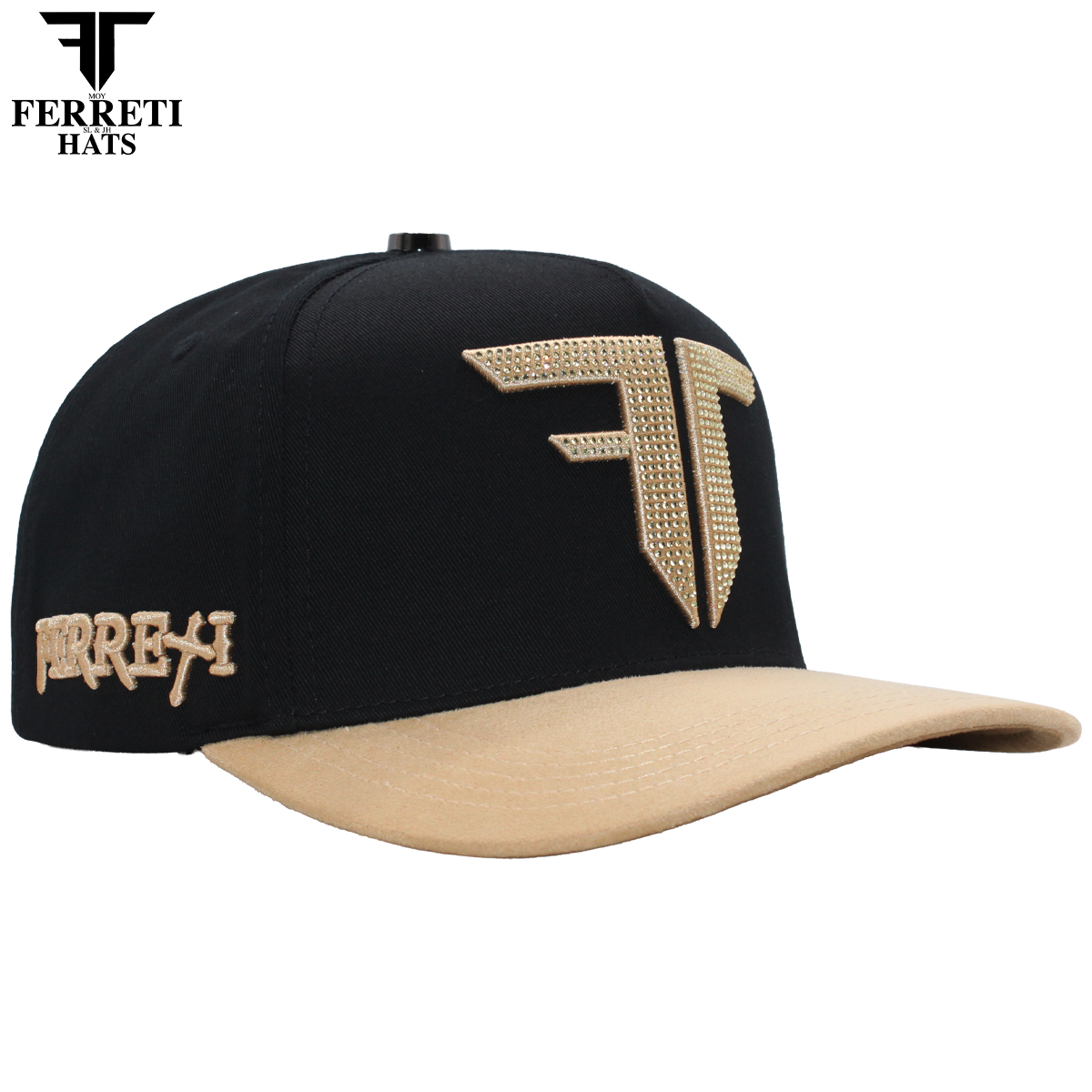 FERRETI HATS PREMIUM FT208 Mr. FT Beige Baseball Cap For Men