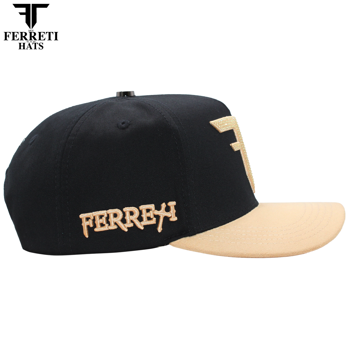 FERRETI HATS PREMIUM FT208 Mr. FT Beige Baseball Cap For Men