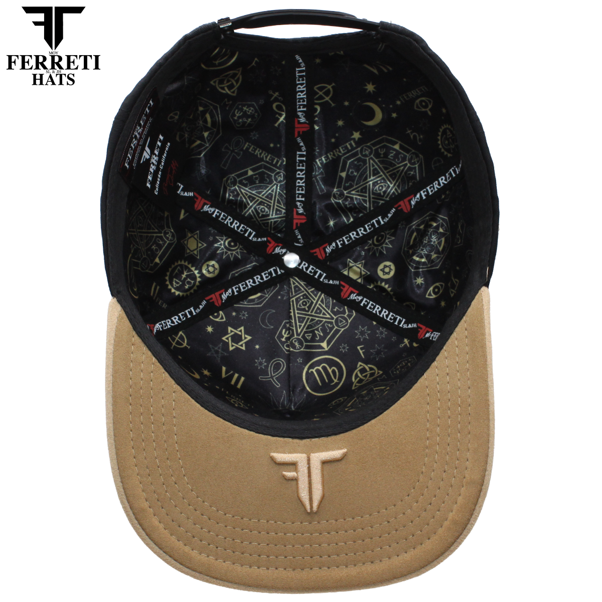 FERRETI HATS PREMIUM FT208 Mr. FT Beige Baseball Cap For Men