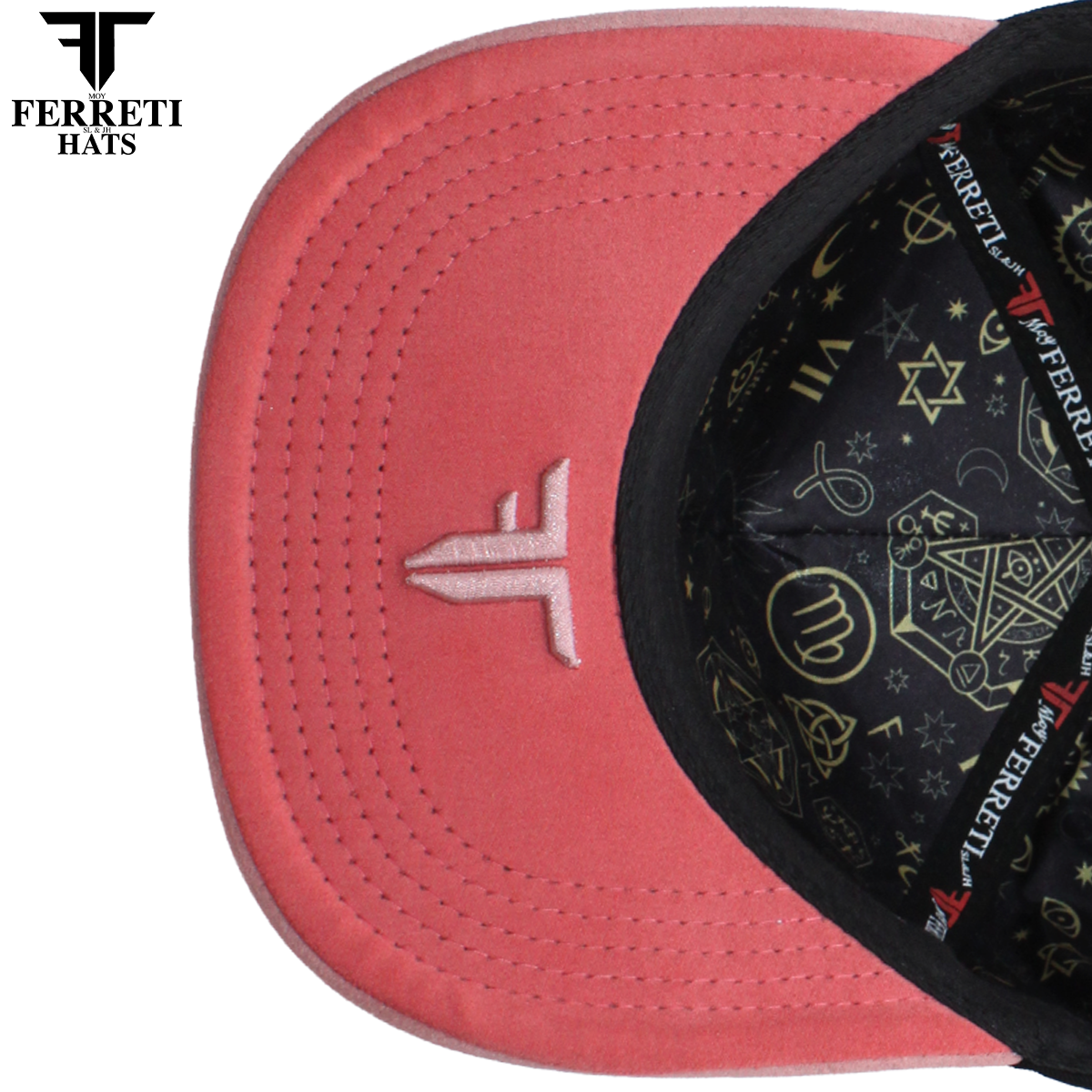 FERRETI HATS PREMIUM FT208 Mr. FT Rosa Baseball Cap For Men
