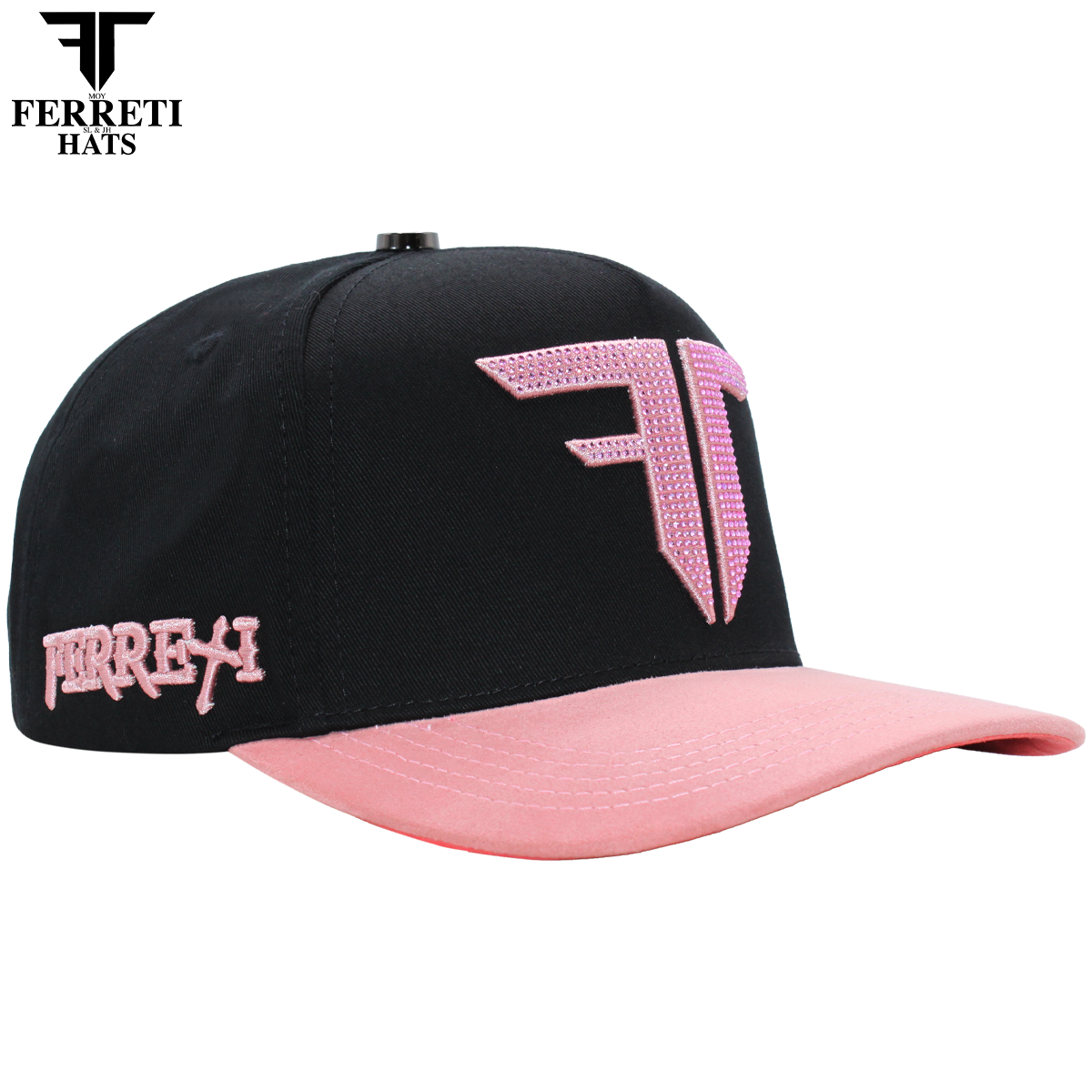 FERRETI HATS PREMIUM FT208 Mr. FT Rosa Baseball Cap For Men