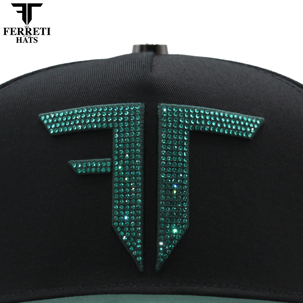 FERRETI HATS PREMIUM FT208 Mr. FT Verde Baseball Cap For Men