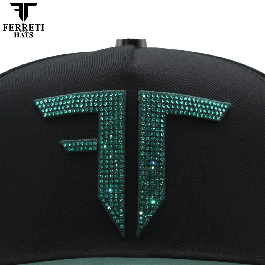 FERRETI HATS PREMIUM FT208 Mr. FT Verde Baseball Cap For Men