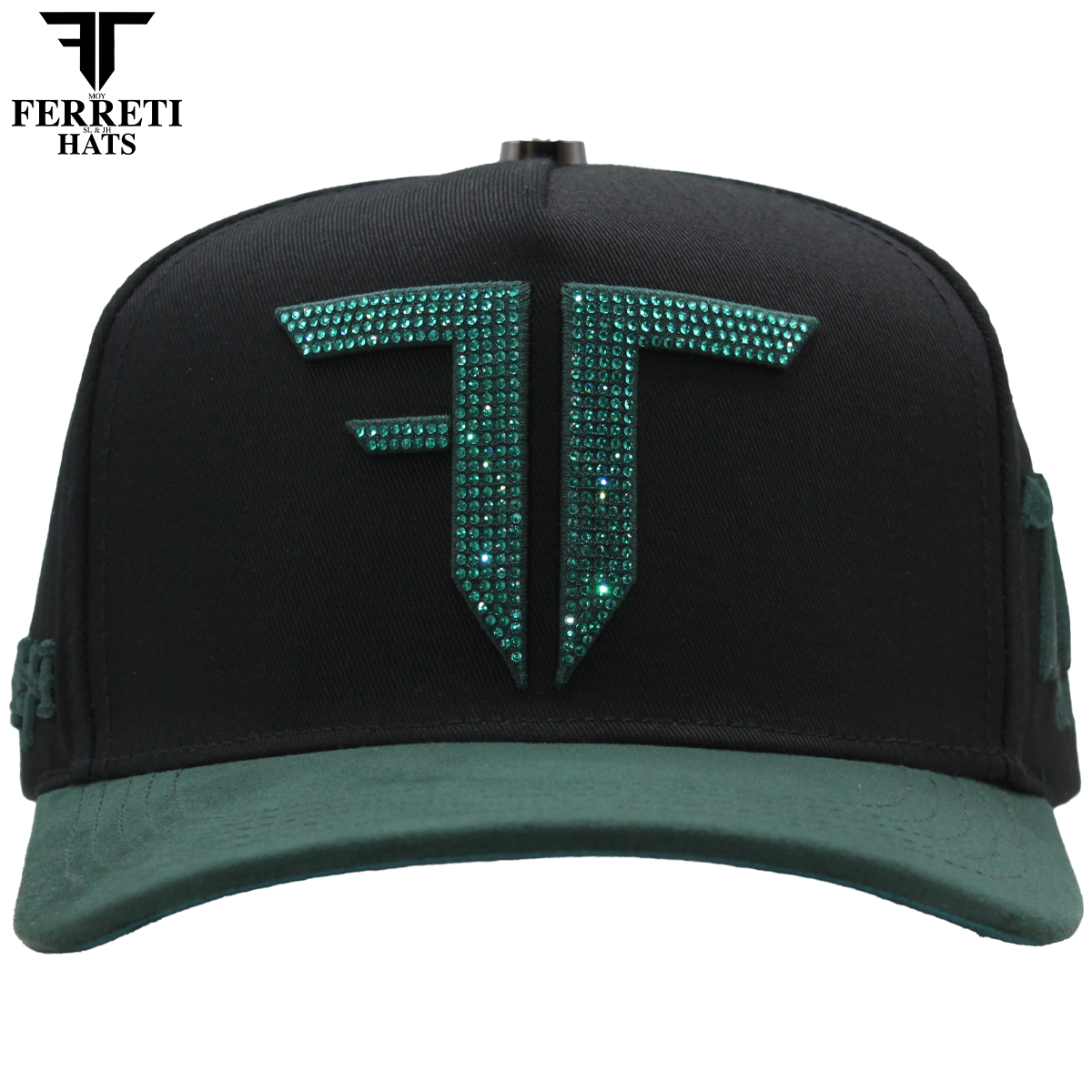 FERRETI HATS PREMIUM FT208 Mr. FT Verde Baseball Cap For Men
