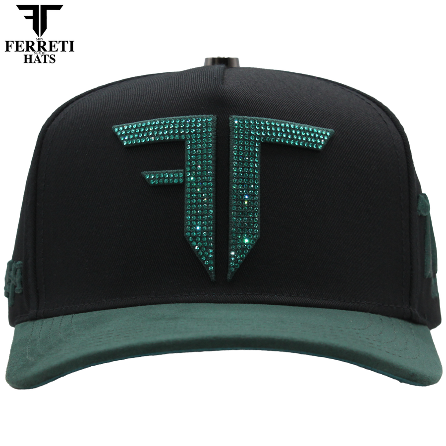 FERRETI HATS PREMIUM FT208 Mr. FT Verde Baseball Cap For Men