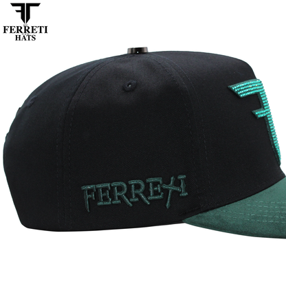 FERRETI HATS PREMIUM FT208 Mr. FT Verde Baseball Cap For Men