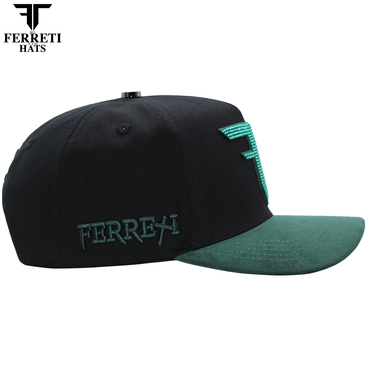 FERRETI HATS PREMIUM FT208 Mr. FT Verde Baseball Cap For Men