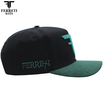 FERRETI HATS PREMIUM FT208 Mr. FT Verde Baseball Cap For Men