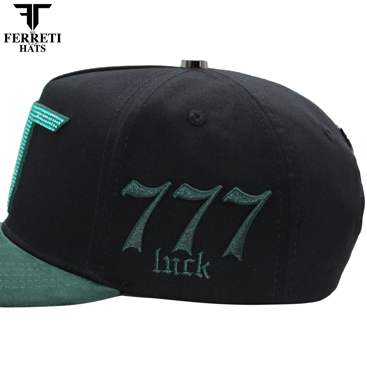 FERRETI HATS PREMIUM FT208 Mr. FT Verde Baseball Cap For Men