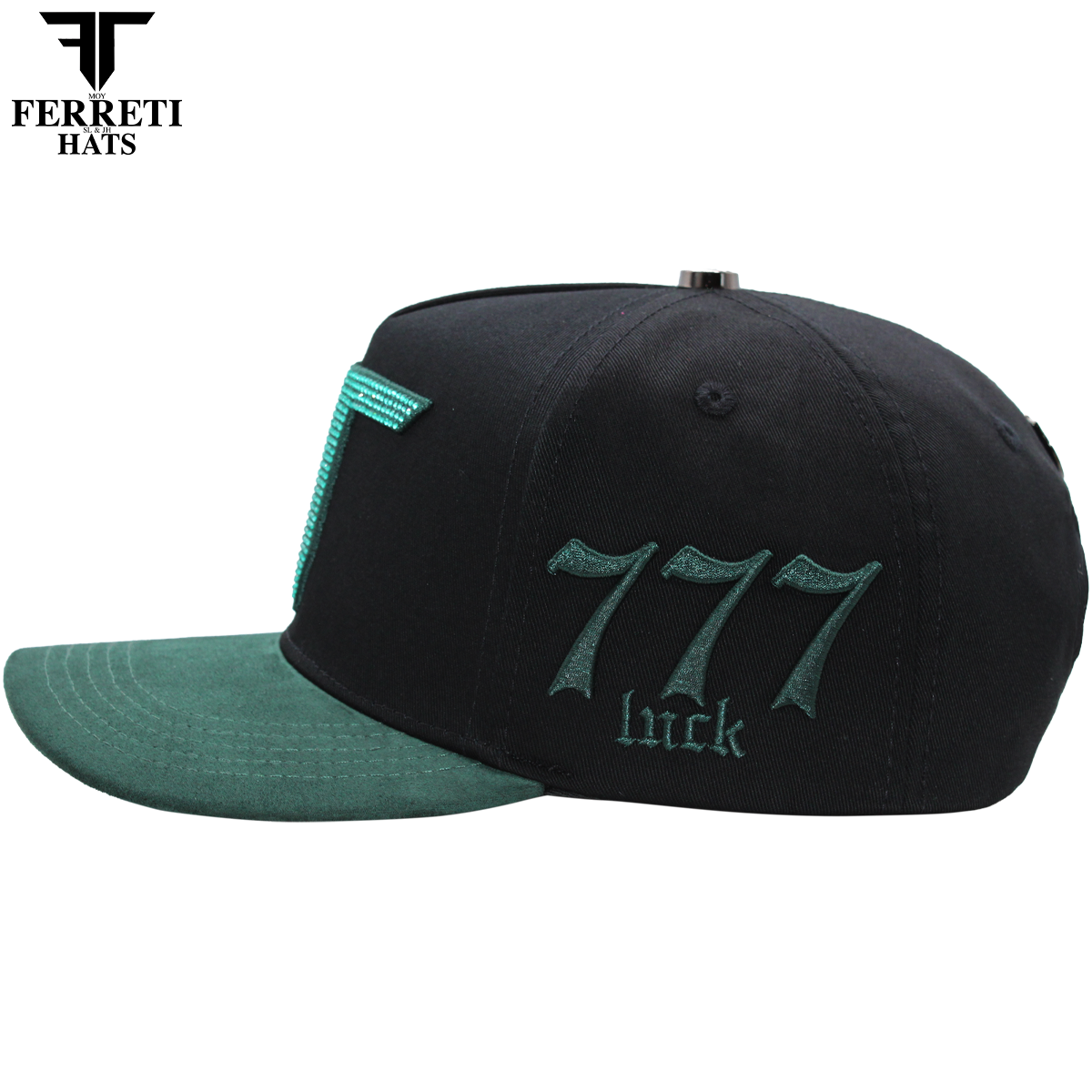 FERRETI HATS PREMIUM FT208 Mr. FT Verde Baseball Cap For Men