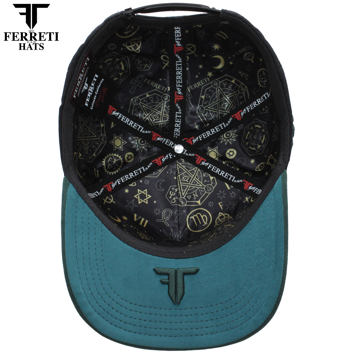 FERRETI HATS PREMIUM FT208 Mr. FT Verde Baseball Cap For Men