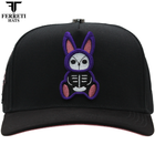 FERRETI HATS PREMIUM FT210 Wild Rabbit Black Baseball Cap For Men