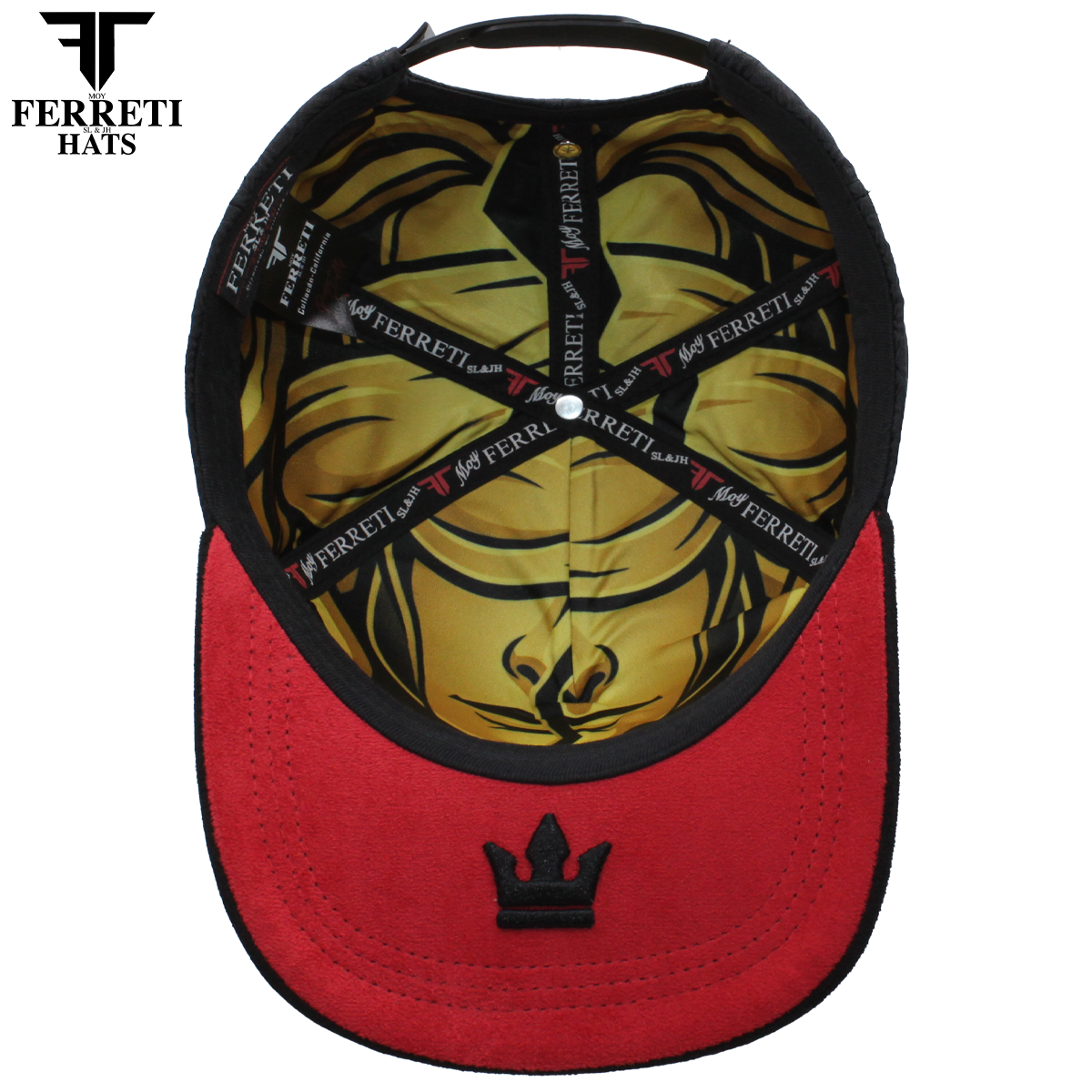 FERRETI HATS PREMIUM FT211 Reyna de Oro Baseball Cap For Men