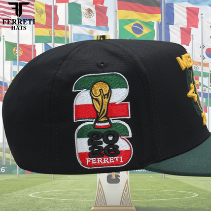 FERRETI HATS PREMIUM FT213 Mexico 2026 Baseball Cap For Men