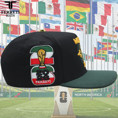 FERRETI HATS PREMIUM FT213 Mexico 2026 Baseball Cap For Men