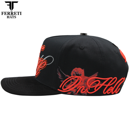 FERRETI HATS PREMIUM FT217 Angels On Hell Baseball Cap For Men
