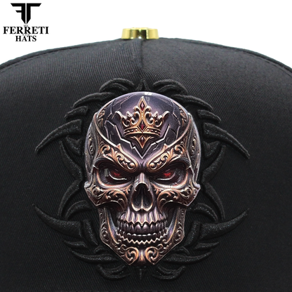 FERRETI HATS PREMIUM FT227 King Of Death Baseball Cap For Men