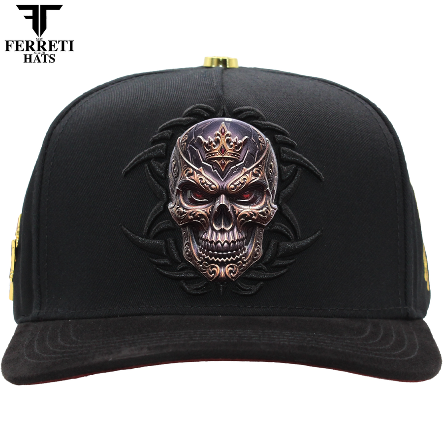 FERRETI HATS PREMIUM FT227 King Of Death Baseball Cap For Men