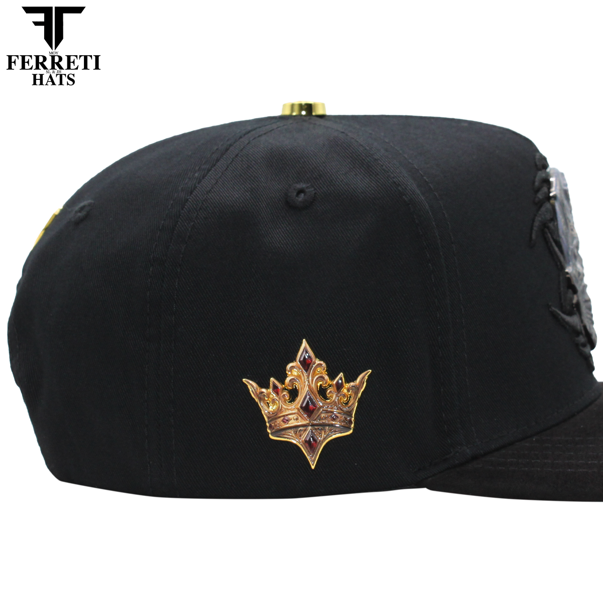 FERRETI HATS PREMIUM FT227 King Of Death Baseball Cap For Men
