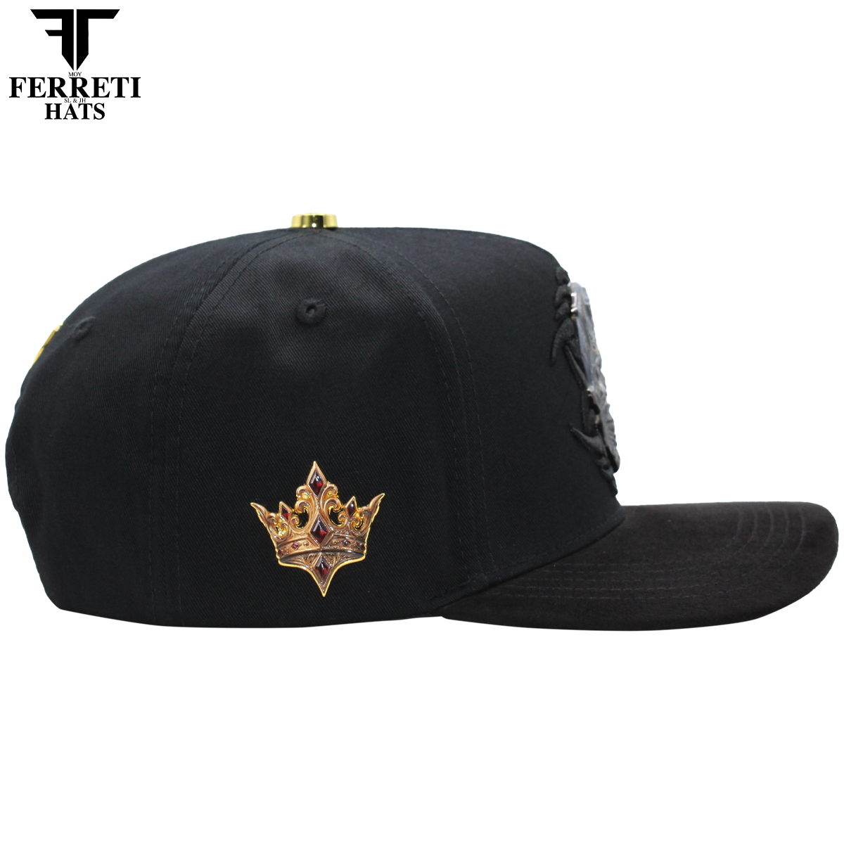 FERRETI HATS PREMIUM FT227 King Of Death Baseball Cap For Men