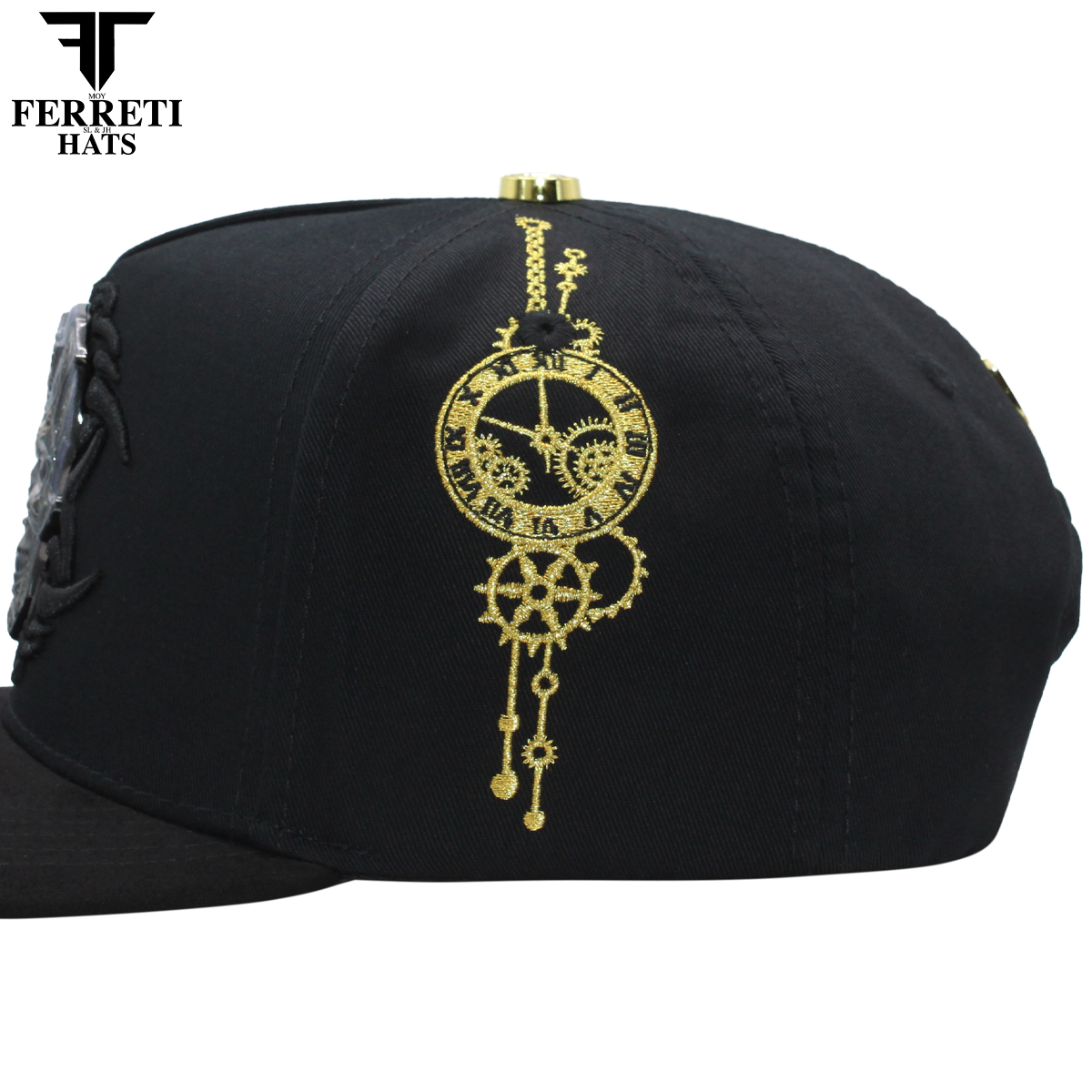 FERRETI HATS PREMIUM FT227 King Of Death Baseball Cap For Men