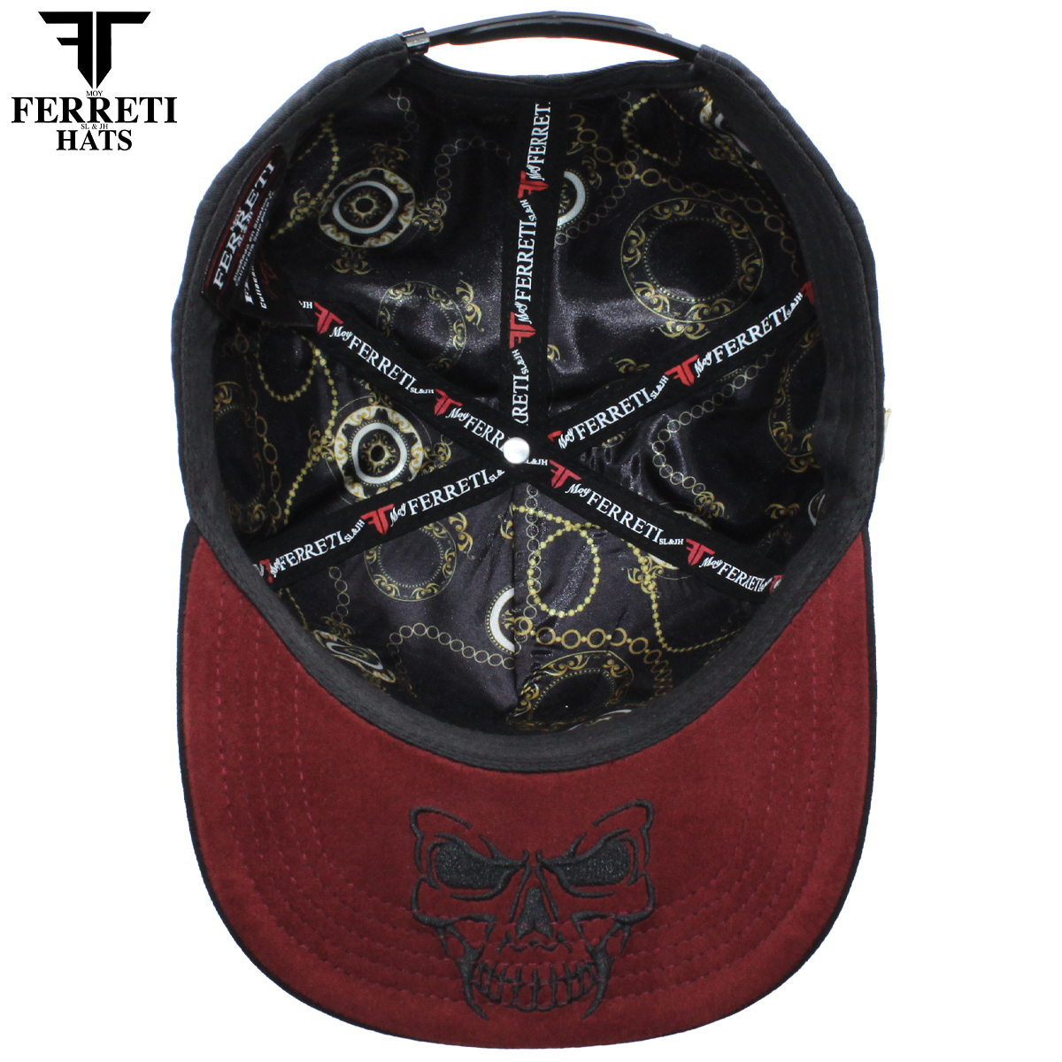 FERRETI HATS PREMIUM FT227 King Of Death Baseball Cap For Men