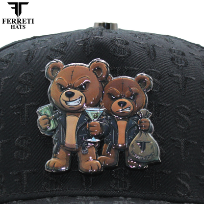 FERRETI HATS PREMIUM FT234 Bad Bears Guanted Baseball Cap For Men