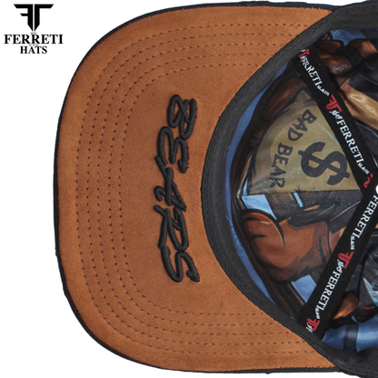 FERRETI HATS PREMIUM FT234 Bad Bears Guanted Baseball Cap For Men