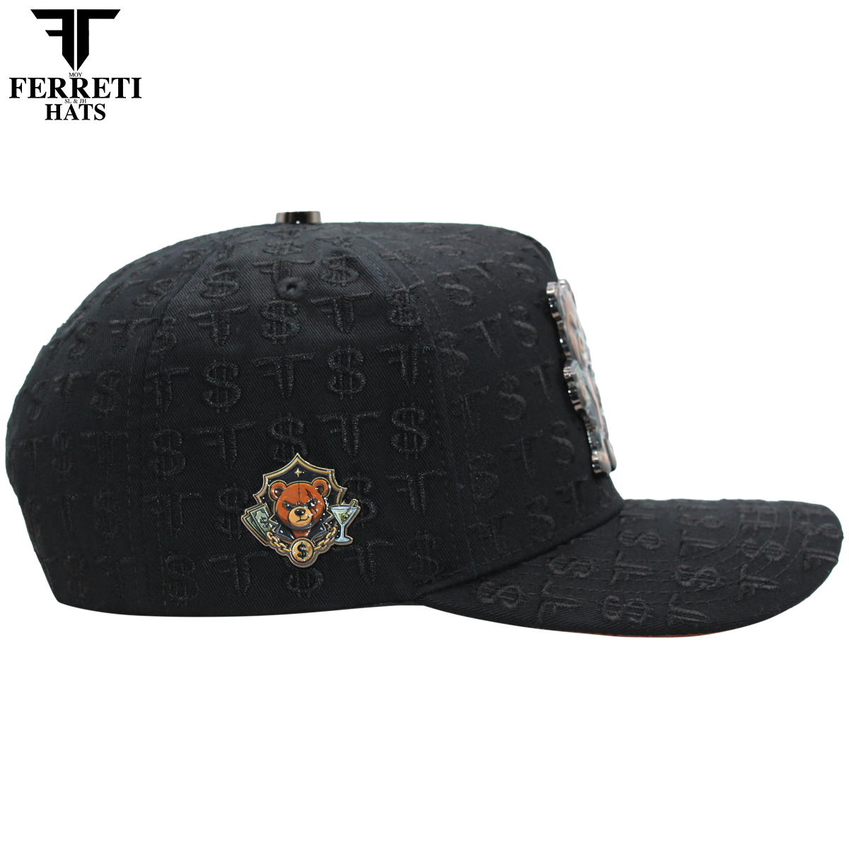 FERRETI HATS PREMIUM FT234 Bad Bears Guanted Baseball Cap For Men