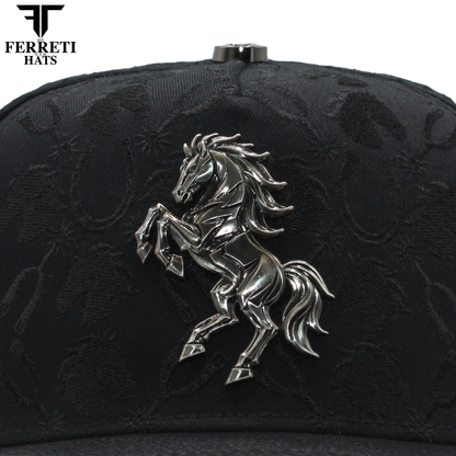 FERRETI HATS PREMIUM FT235 Dark Horse Baseball Cap For Men