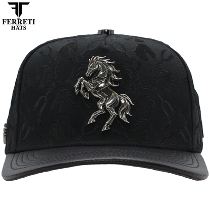 FERRETI HATS PREMIUM FT235 Dark Horse Baseball Cap For Men