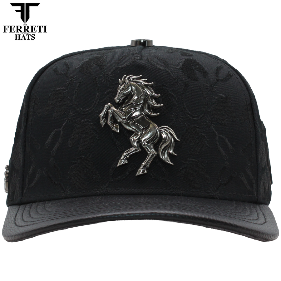FERRETI HATS PREMIUM FT235 Dark Horse Baseball Cap For Men