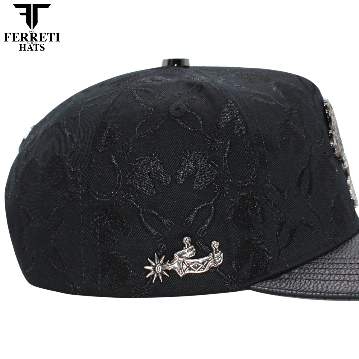 FERRETI HATS PREMIUM FT235 Dark Horse Baseball Cap For Men