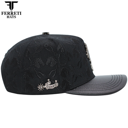 FERRETI HATS PREMIUM FT235 Dark Horse Baseball Cap For Men