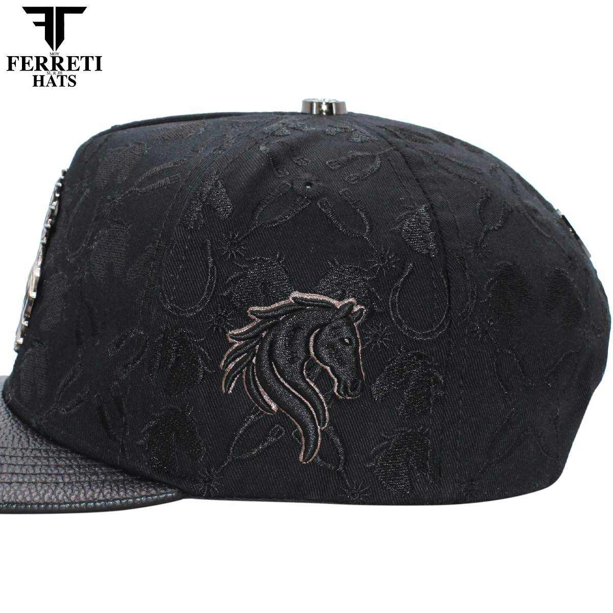 FERRETI HATS PREMIUM FT235 Dark Horse Baseball Cap For Men